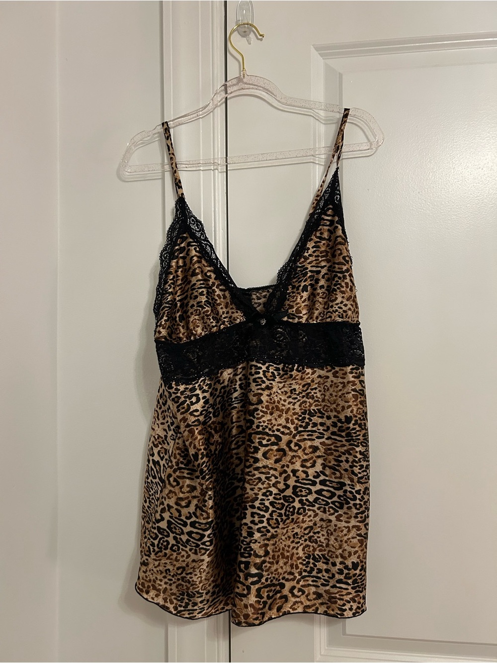 Leopard Print satin blouse
